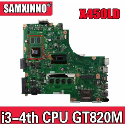 X450LD MAIN_BD._2G/I3-4010U/AS GeForce GT820 V2G Onboard 2G RAM mainboard For ASUS X450L X450LD Laptop motherboard 100% Tested