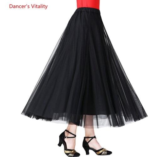 Ballroom Standard Dance Skirt New Long Waltz Tango Skirt Practice Dress Female Adult Professional Costume Dance Wear