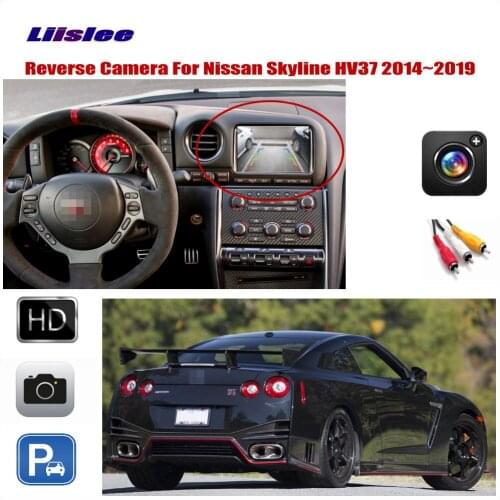 Car Reverse Rear View Camera For Nissan Skyline HV37 2014 2015~2018 2019 Compatible Original Monitor Parking Back Up CAM