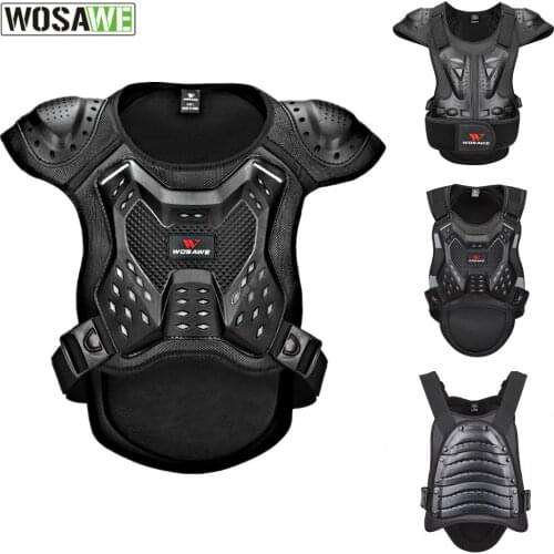 WOSAWE Adult EVA PE Protective Armor Skiing Skating Racing Skateboard Motorcycle Safety Vest Chest Back Shoulder Spine Gear