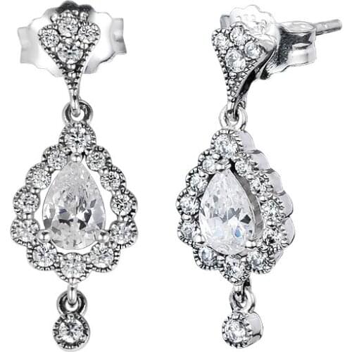 Heraldic Radiance Earrings 100% 925 Sterling-Silver-Jewelry Free Shipping