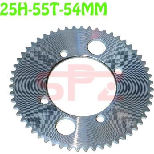 25H-55T 54MM sprockets are suitable for 47CC 49CC Mini Moto ATV Quad Dirt Pit Pocket Bike