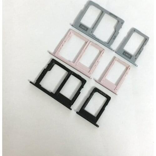 10pcs SIM & SD Card Holder Tray For Samsung Galaxy J5 J7 pro 2017 J530F J530 J730F J730 Single Dual Card Holder Slot Adapter