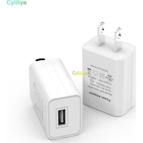200pcs UL FCC Certified US Plug 5V 1A 2A USB Fast Charger Travel Wall Charger Mobile Phone Fast Charging Power Adapter