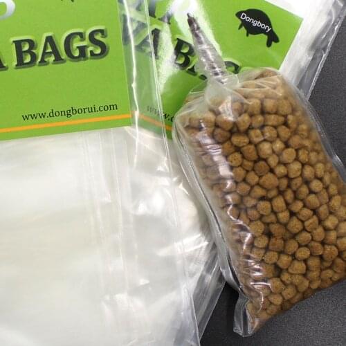40Pcs Water Soluble PVA Fishing Bag for Carp Bait Carp Coarse Boilie Bait Bag Fishing Feeder Bag Tackle