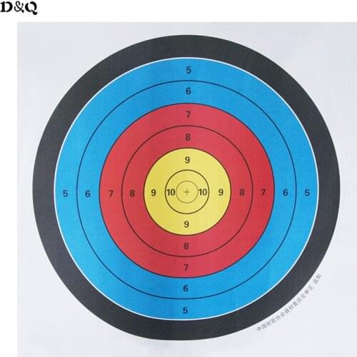 5pcs/lot 23.6"x23.6'' (60x60cm) Standard Archery Target Paper Full Ring for Hunting Shooting Training Practice Sport Accessory
