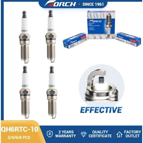 Car Candles TORCH Spark Plug QH6RTC-10 Alternative Champion RES9YCC4 NGK 2467 Beru 14KR-8STUX Bosch HR7MCU Denso 5068 Ignition