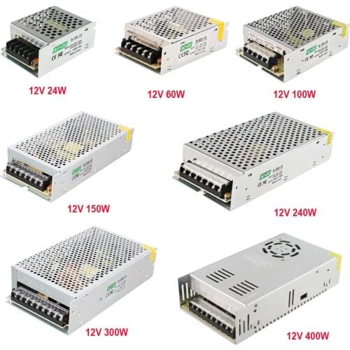 Led power supply 12v lighting transformer psu 60W 100W 36W 200W 800W 300W switching adapter driver for projector led light cctv