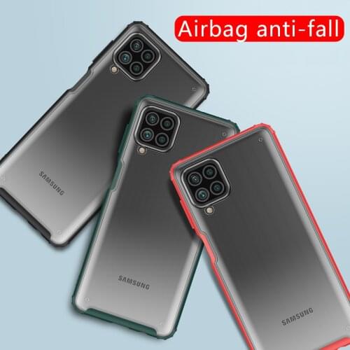 Case for samsung m62 f62 bumper cover on galaxy m f 62 62m 62f samsungm62 galaxym62 protective phone back coque bag tpu pc matte