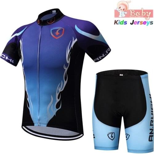 Kid Cycling Jersey 2021 Cycling Clothing Boys Short Sleeve Summer Childrens Girls Funny Bib Tights Shorts Triathlon Ciclismo