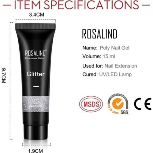 Q1FB UV Gel Quick Building Brush Top Base Coat False Nail Tips Finger Extension