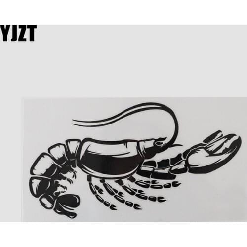 YJZT 15.6CM×8.4CM Personality Marine Lobster Vinyl Car Stickers Motorcycle Animal Decal 13D-0880