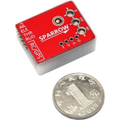 Sparrow Flight Controller Fixed Wing Stabilizing Gyroscope With M8N GPS Compass for FPV RC Airplane X5 U-MINI VS APM 2.8