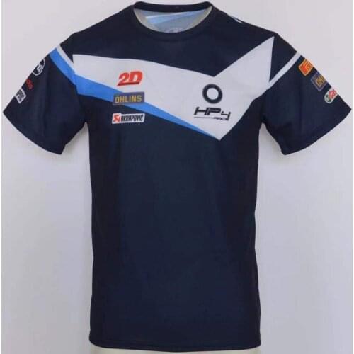 Summer mens motorcycle motocross T-shirt round neck short sleeve knight racing suit outdoor cycling suit quick-drying for bmw