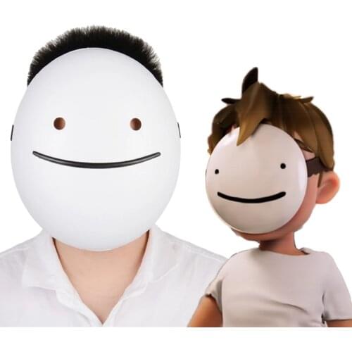 Halloween Creative Masks Dreams Cosplay Masks Cartoon Anime White Smile Masks Helmet Holiday Party Costume Props Accessories