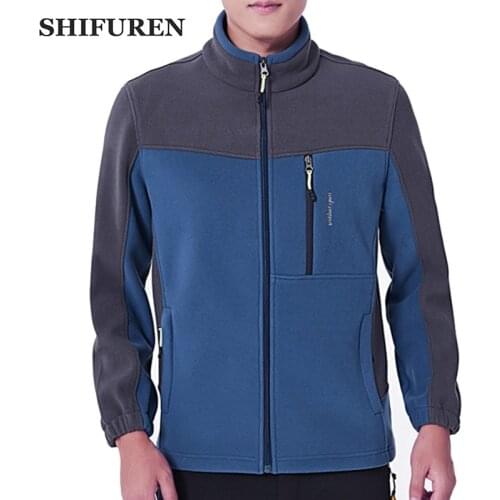 SHIFUREN Winter Men Fleece Jacket Thermal Warm Male Causal Long Sleeve Outerwear Coat Plus Size L-5XL Jaqueta Masculina Clothing