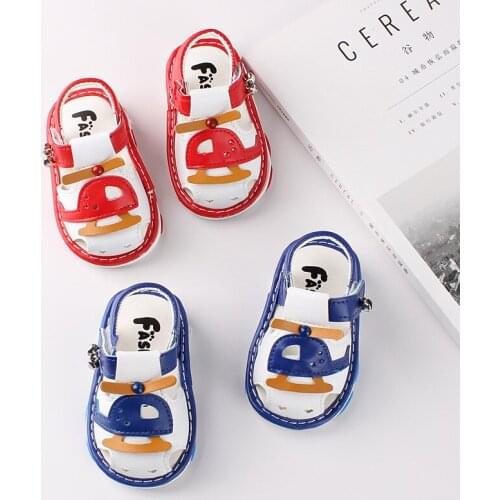 Insole 11-13.5cm Summer Cartoon Sandals Soft-soled Baby Non-skid Walking Shoes
