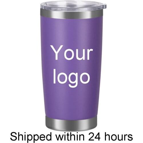 Summer hot sell Custom logo or name logo 20 oz Stainless Steel Beer Tumbler Travel Beer Mug Water Bottle Thermos Coffee mugs