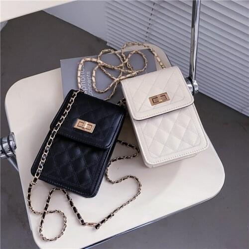 PU Leather Mini Purses and Handbags for Women 2021 Designer Luxury Girls Female Shoppers New Fashion Lingge Messenger Bag Wallet
