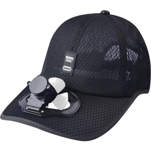2021 Fashion Summer Fan Cooling Baseball Cap Usb Charging Sunscreen Shade Hat Sport Breathable Cap Hats Caps