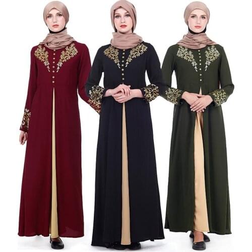 Ramadan Muslim Hijab Dress Abayas For Women Abaya Dubai Turkey Islam Clothing Kaftan Robe Longue Femme Middle East Fashion PW192