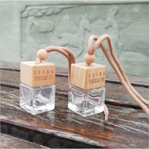 Wholesale 8ml Air Freshener Car Hanging Hot Diffuser Bottle Perfume Fragrance Cute Decoration Traditional Car Perfume Bottle