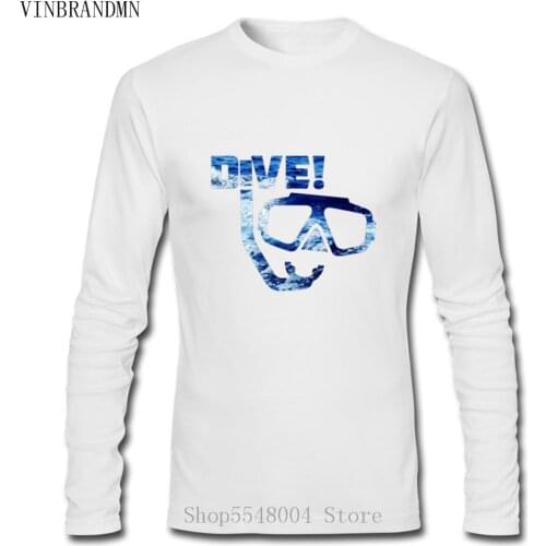Adventure Ocean Sailing Swimming Nature Diving Frogman Tee 2020 New Pure Cotton Long Sleeve Hip Hop Fashion Scuba Diver T-Shirt