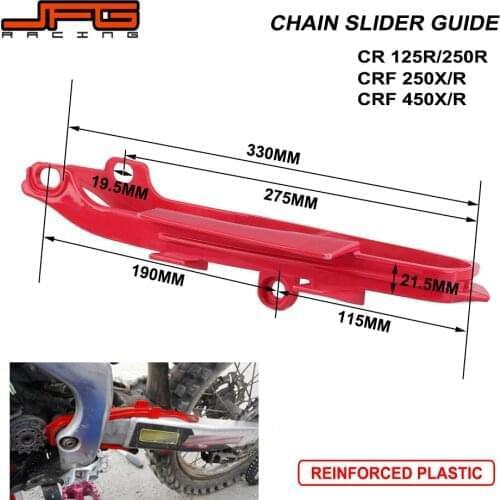 Red Chain Slider Guide Swingarm For HONDA CR125R CR250R 00-07 CRF250R 04-09 CRF250X 04-13 CRF450R 02-08 CRF450X 05-09