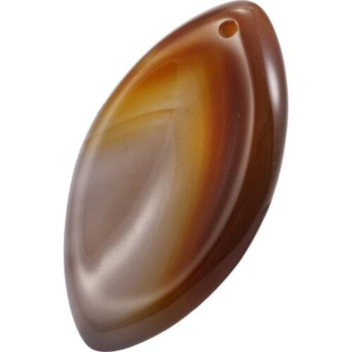 SUNYIK 1Lot (5pcs) Marquise Shape Onyx Thumb Stone Worry Stone, Top Drilled Palm Stone Pendant, Healing Chakra Reiki