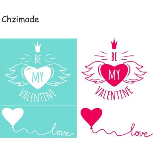 Chzimade Be My Valentine Self-Adhesive Silk Screen Printing Stencil Mesh Transfers 8.5x11" For T-Shirts Diy Handmade Crafts