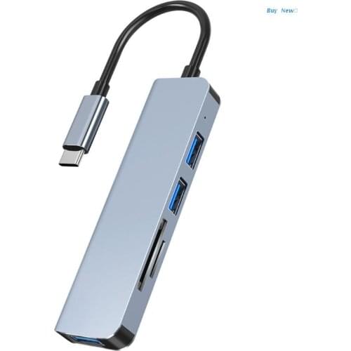 20CE Multi-Ports Type C USB Hub 5 in1 USB3.0 2.0 320Mb SSD Micro SD/TF Card Reader