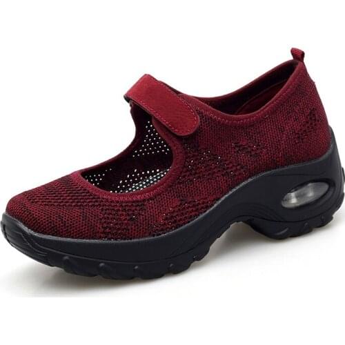 Women Tennis Shoes Comfortable Breathable Mesh Sneakers for Lady Soft Sole Non-Slip Walking Sports Chaussure Femme