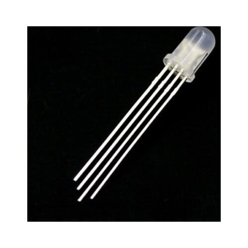 20Pcs Red Green Blue Diffused 5mm 4pin RGB Common Cathode LED