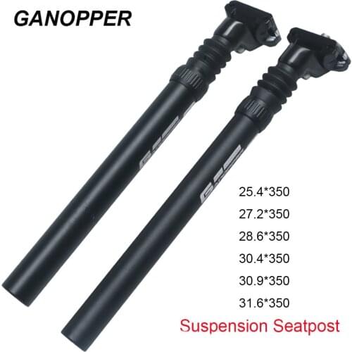 Bicycle Suspension Seatpost Shock Absorber damping 25.4/27.2/28.6/30.9/31.6mm X350mm Alu MTB Bike Saddle Seat Post Tube Setback