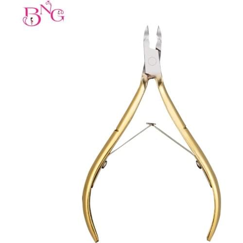 BNG 1 kit Nail Art Cuticle Nipper Clipper + PU COVER Edge Cutter Manicure Trimmer Scissor Plier Tool Pedicure Dead Skin Remover