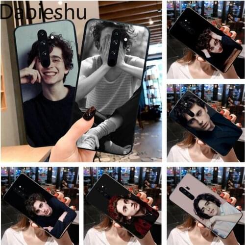 Timothee Chalamet Hard Soft Phone Case Cover for Redmi Note 9 8 8T 8A 7 6 6A Go Pro Max Redmi 9 K20 4X