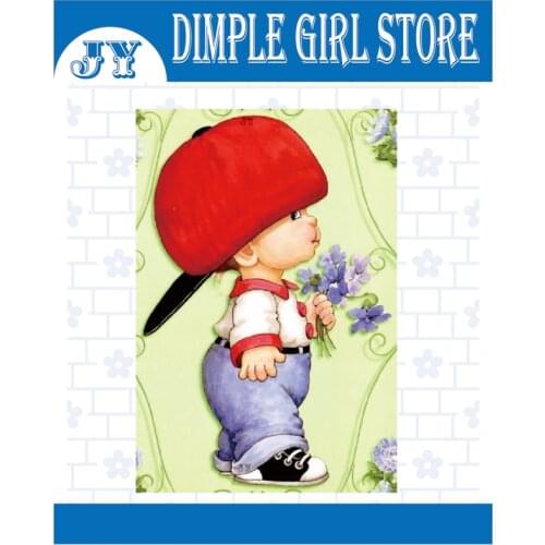 Flower Hat Boy 2021 New Arrival Scrapbook Stamps and Mold Metal Die Cutting Machine Decoration Template Big Shot Die DIY Craft