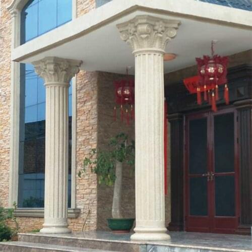 35cm/13.78in Chinese Long Dragon & Phoenix 3D Embossing Vivid Animal Round Pillar House Temple Support Construction Column Mold