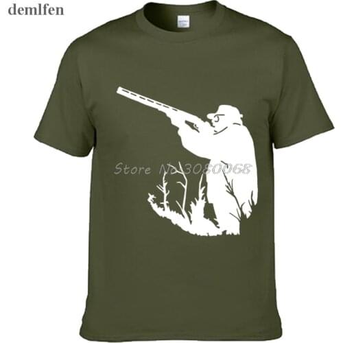 Classical Men T-shirts New Hunter T-shirt Male Short Sleeve O-Neck Tops For Men Camisetas Hombre Cool Tees Tops