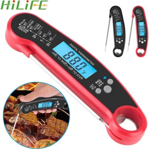 HILIFE Meat Food Thermometer BBQ Kitchen Cooking Tools Probe Water Milk Oil Liquid Oven Digital Temperaure Sensor Waterproof