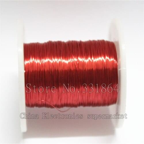 100m Red Magnet Wire 0.2mm Enameled Copper wire Magnetic Coil Winding
