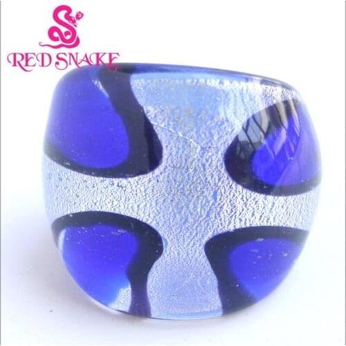 RED SNAKE Brand Fashion Ring Handmade Murano Glass Multifarious Rings RSMG0000#84