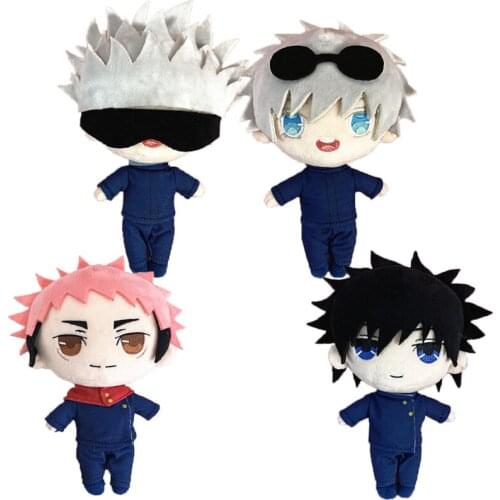 20cm Jujutsu Kaisen Stuffed Doll Anime Jujutsu Kaisen Plush Doll Gojo Satoru Itadori Yuji Fushiguro Megumi Soft Plush Pillow Toy