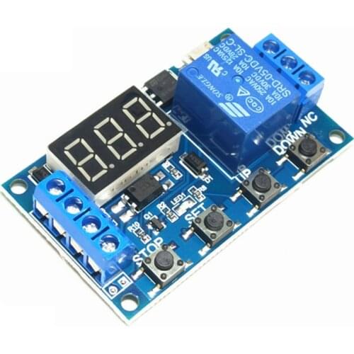 DC 6-30V LED Light Digital Time Delay Relay Trigger Cycle Timer Delay Switch Circuit Board Timing Control Module