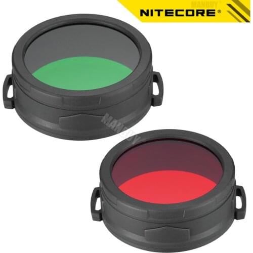 Nitecore NFR65 NFG65 Filter Diffused Mineral Coated Glass Len for P30i Flashlight Head 65mm Genuine Accessories Red Green 2Color