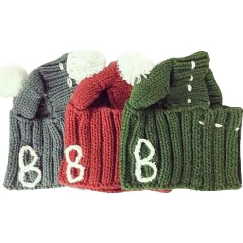 Pet Products Winter Dog Cap Pet Hats for Small Dogs Woolen Puppy Hat With Ball Headwear French Bulldog Dog Accessories