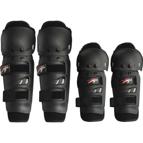 Outdoor Sport Elbow and Knee Pads Protector Guard 4 pcs Cycling Armors Set Black Motocross Protective Gear Motorcycle Protector