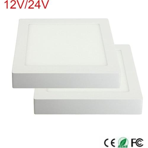 Ultra Bright 9W 15W 25W 30W LED Panel Light Square Shape LED Surface mounted Ceiling light 12V/24V,LED Driver include