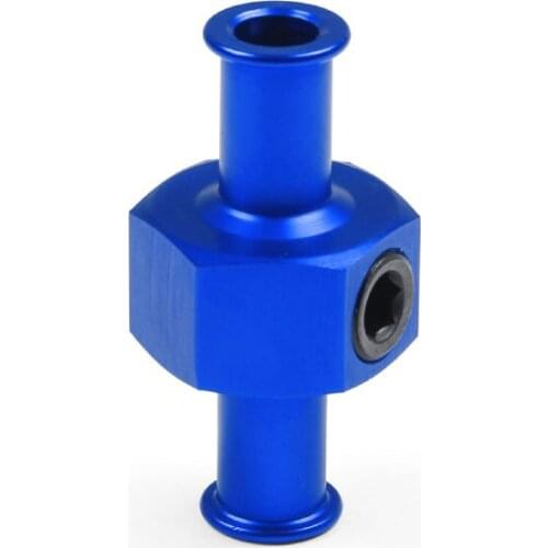New Fuel Nitrous Pressure Gauge T Universal Adapter 3/8" Hose 1/8" Npt Port blue