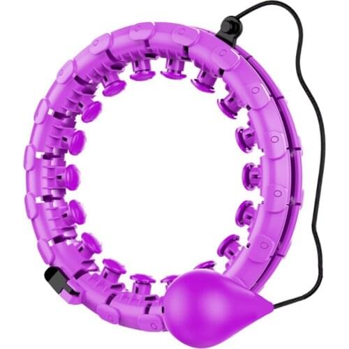 M89F Adults Weighted Fitness Circle - Detachable Fitness Ring with 360 Degree Auto-Spinning Ball - Ideal for Gymnastics